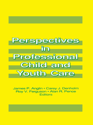 cover image of Perspectives in Professional Child and Youth Care